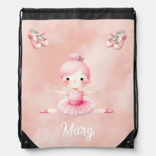 Ballerina kid drawstring bag