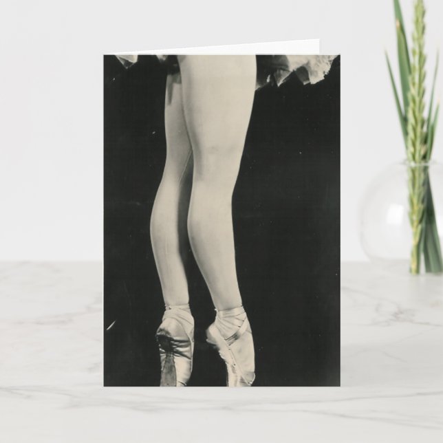 BALLERINA LEGS greeting card (Front)