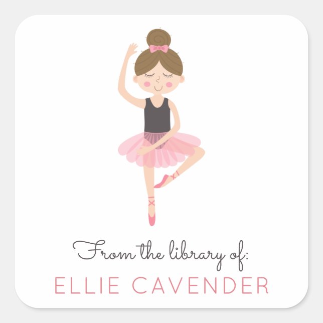Ballerina Library Bookplate (Front)