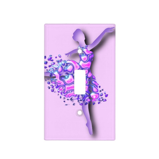 Ballerina Light Switch Cover Ballet Dancer Girl (Front)