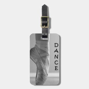 BALLERINA LOVES DANCE LUGGAGE TAG