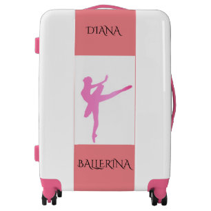 BALLERINA LUGGAGE WITH PERSONALIZED NAME.