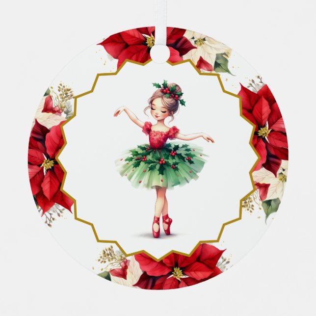 Ballerina Metal Ornament (Front)