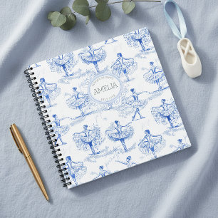 Ballerina Moves Pattern Blue ID738 Notebook