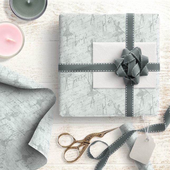 Ballerina Moves Pattern Mint ID738 Wrapping Paper (Creator Uploaded)