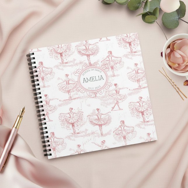 Ballerina Moves Pattern Pink ID738 Notebook (Creator Uploaded)