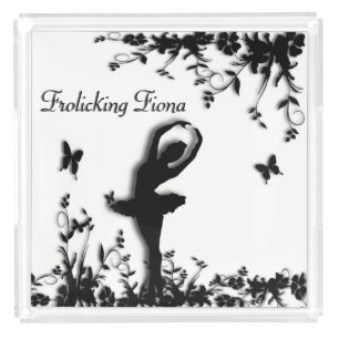 Ballerina Name Vanity Tray