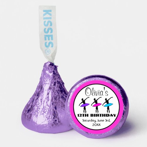 Ballerina Neon Ballet Dancers Dance Birthday Party Hersheys Kisses