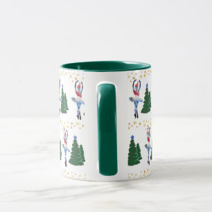 Ballerina New Year Black 325 ml Ringer Combo Mug