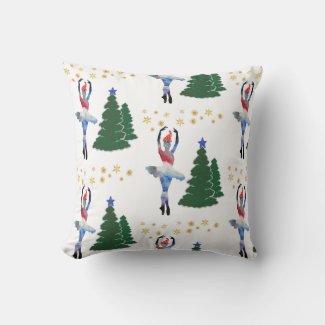Ballerina New Year Throw Cushion 41 x 41 cm