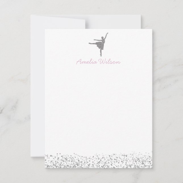 Ballerina Note Card (Front)