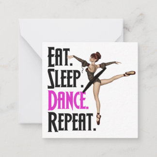 Ballerina Note Card