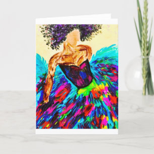Ballerina Note Card <Blank Inside>