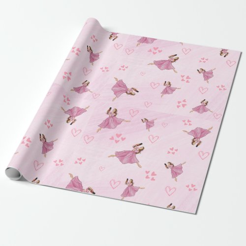 Ballerina Nutcracker Ballet Wrapping Paper