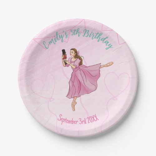 Ballerina Nutcracker Girl Birthday Party Paper Plates