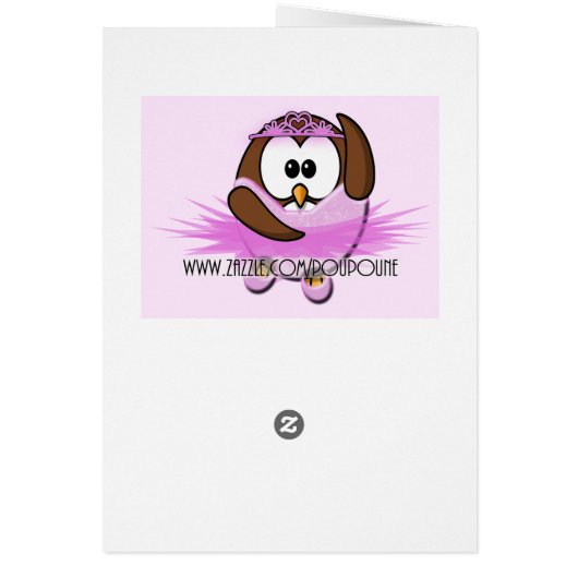 Ballerina owl - glitter (Back)