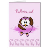 Ballerina owl - glitter (Front)