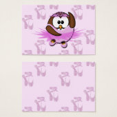 Ballerina owl - glitter (Front & Back)