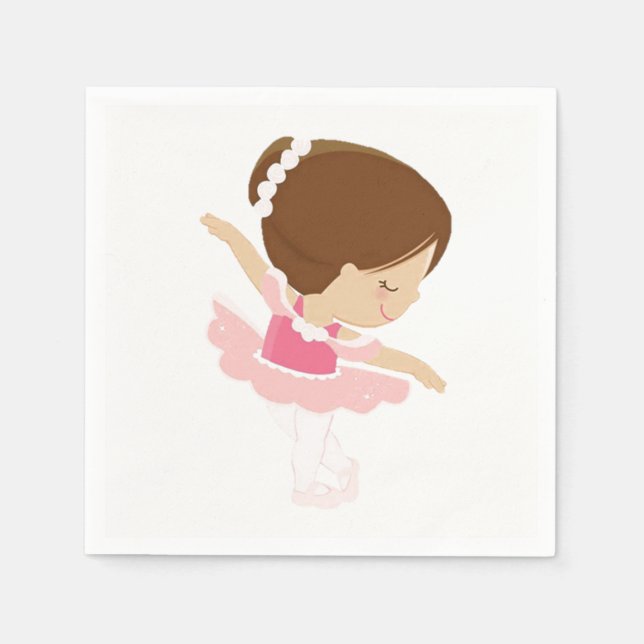 Ballerina Paper Napkins (Front)