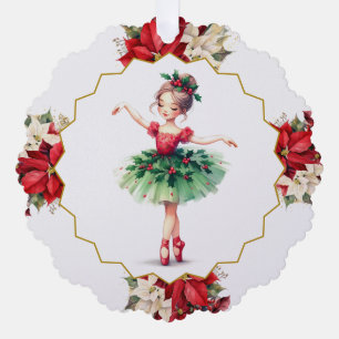 Ballerina Paper Ornament Card