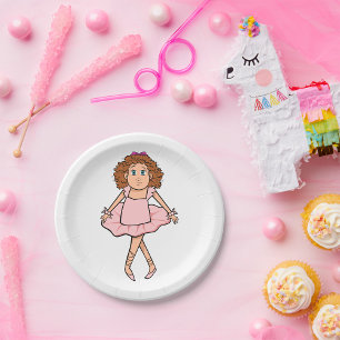Ballerina Paper Plates