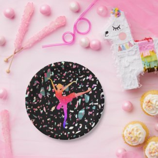 Ballerina Paper Plates