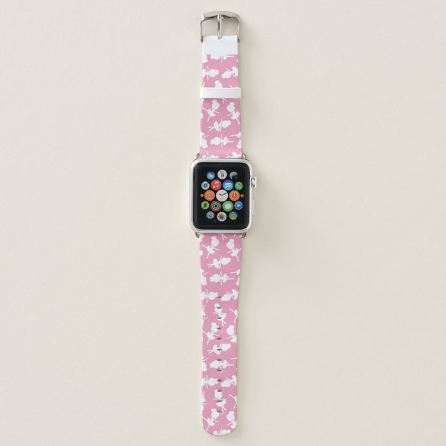 Ballerina Pattern, Ballet Girls, Ballet Dance Apple Watch Band (Front)