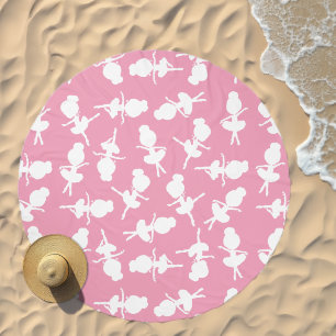 Ballerina Pattern, Ballet Girls, Ballet Dance Beach Towel