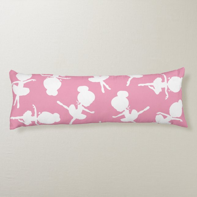 Ballerina Pattern, Ballet Girls, Ballet Dance Body Pillow (Back)