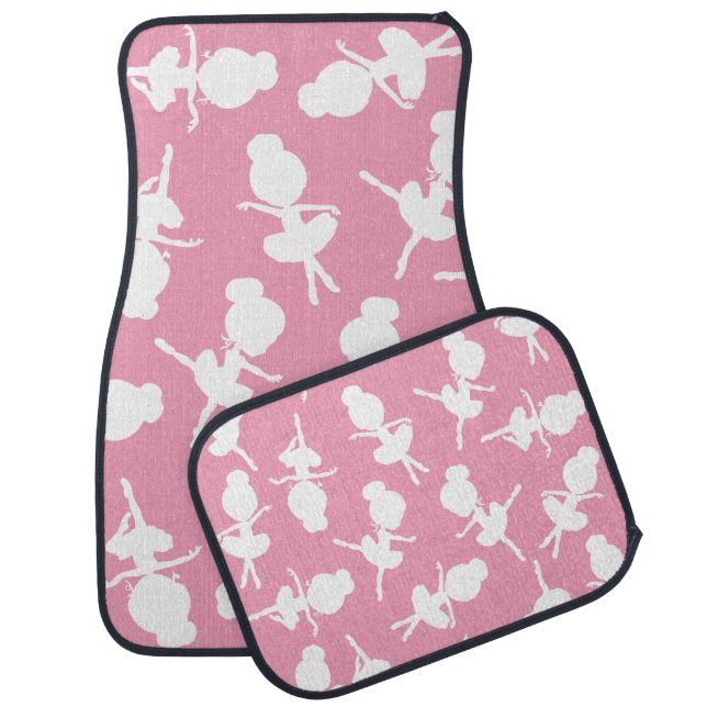 Ballerina Pattern, Ballet Girls, Ballet Dance Car Floor Mat (Set)