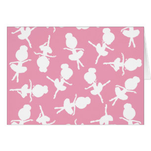 Ballerina Pattern, Ballet Girls, Ballet Dance Cards