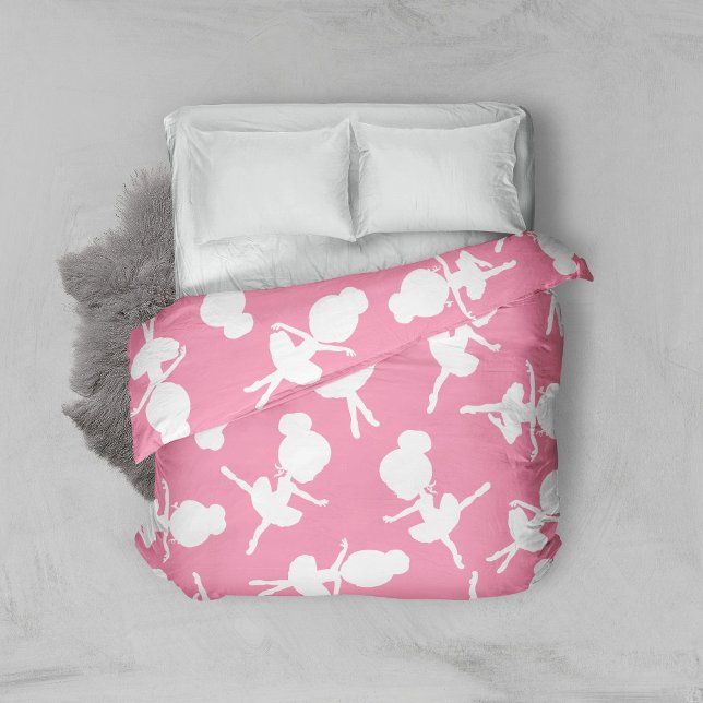 Ballerina Pattern, Ballet Girls, Ballet Dance Duvet Cover (Creator Uploaded)