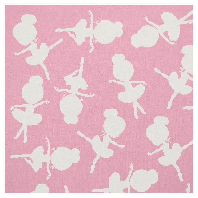 Ballerina Pattern, Ballet Girls, Ballet Dance Fabric (Swatch)