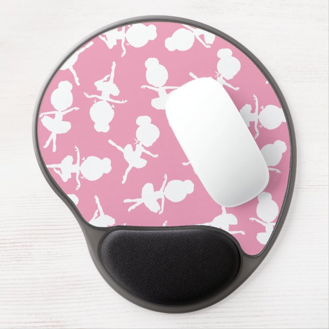 Ballerina Pattern, Ballet Girls, Ballet Dance Gel Mouse Pad (Left Side)