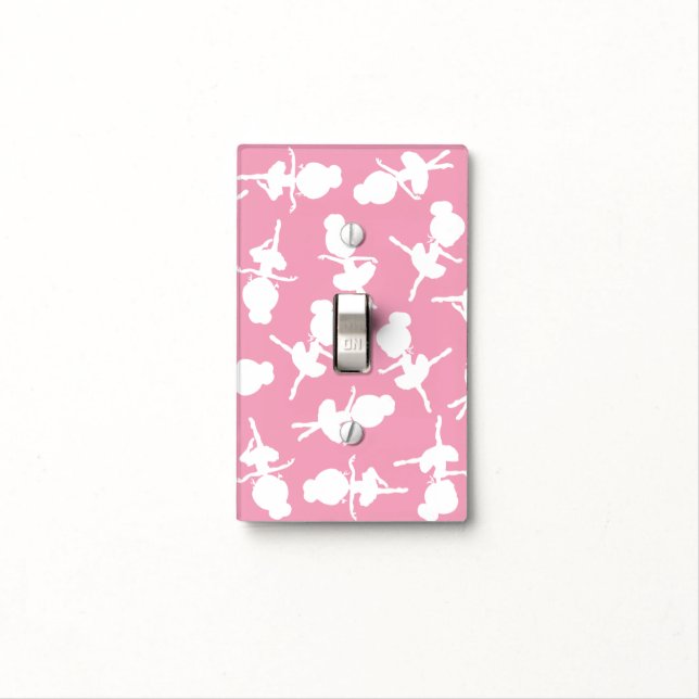 Ballerina Pattern, Ballet Girls, Ballet Dance Light Switch Cover (In Situ)