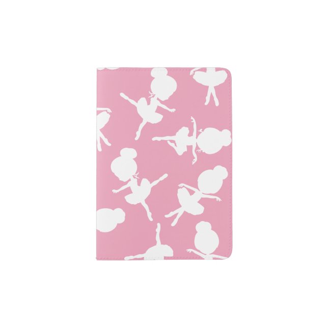 Ballerina Pattern, Ballet Girls, Ballet Dance Passport Holder (Front)