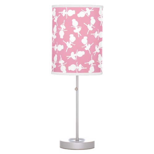 Ballerina Pattern Ballet Girls Ballet Dance Table Lamp