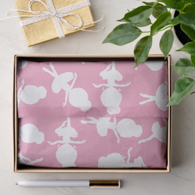 Ballerina Pattern, Ballet Girls, Ballet Dance Tissue Paper (Gift)