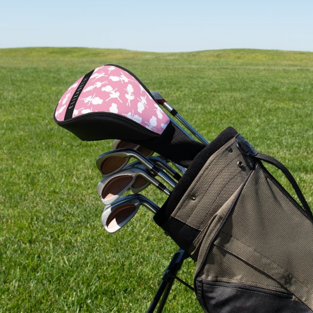 Ballerina Pattern, Ballet Girls, Dance, Your Name Golf Head Cover (In Situ)