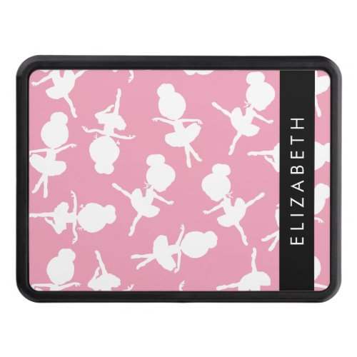 Ballerina Pattern Ballet Girls Dance Your Name Hitch Cover