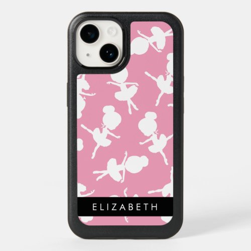 Ballerina Pattern Ballet Girls Dance Your Name OtterBox iPhone 14 Case