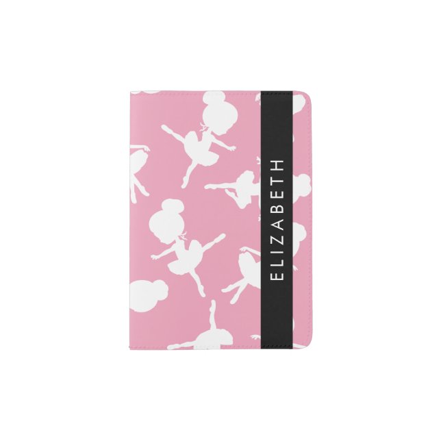 Ballerina Pattern, Ballet Girls, Dance, Your Name Passport Holder (Front)