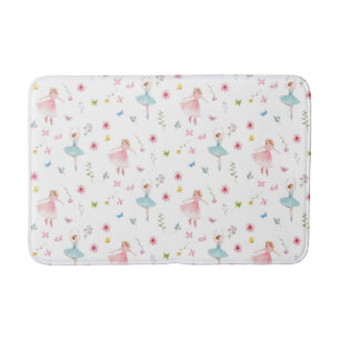 Ballerina Pattern Bath Mat