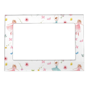 Ballerina Pattern  Magnetic Frame