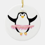 Ballerina Penguin Ceramic Ornament at Zazzle