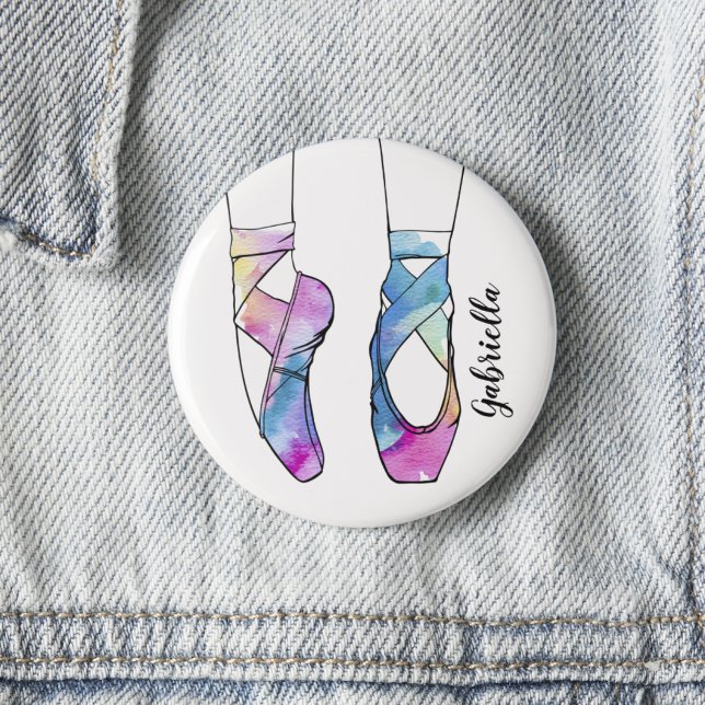 Ballerina Personalized Ballet Button (Creator Uploaded)