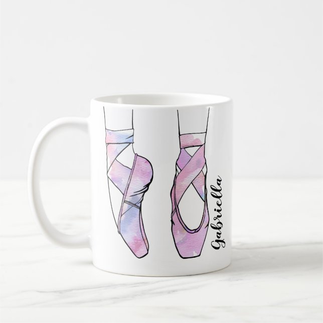 Ballerina Personalized Ballet Coffee Mug (Left)