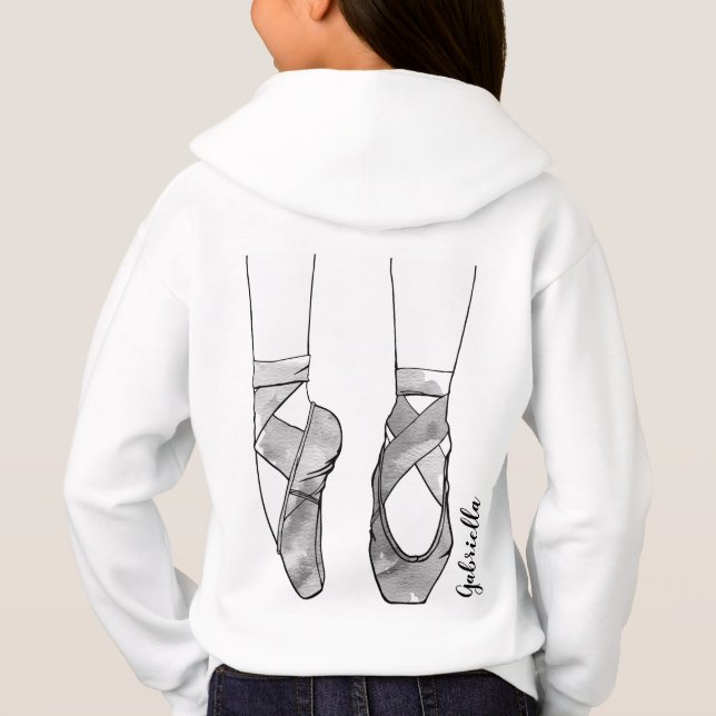 Ballerina Personalized Ballet Hoodie (Back)