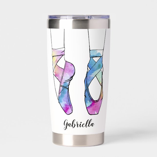 Ballerina Personalized Ballet Insulated Tumbler (Front)