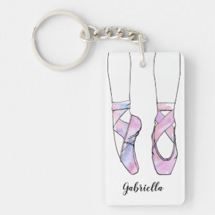 Ballerina Personalized Ballet Keychain